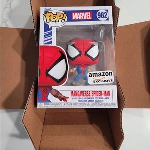 NEW Funko Pop Marvel #982 Mangaverse Spider Man Amazon Treasure Truck Exclusive